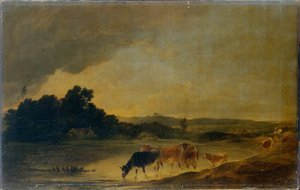 Landschap met Vee door Francis Bourgeois